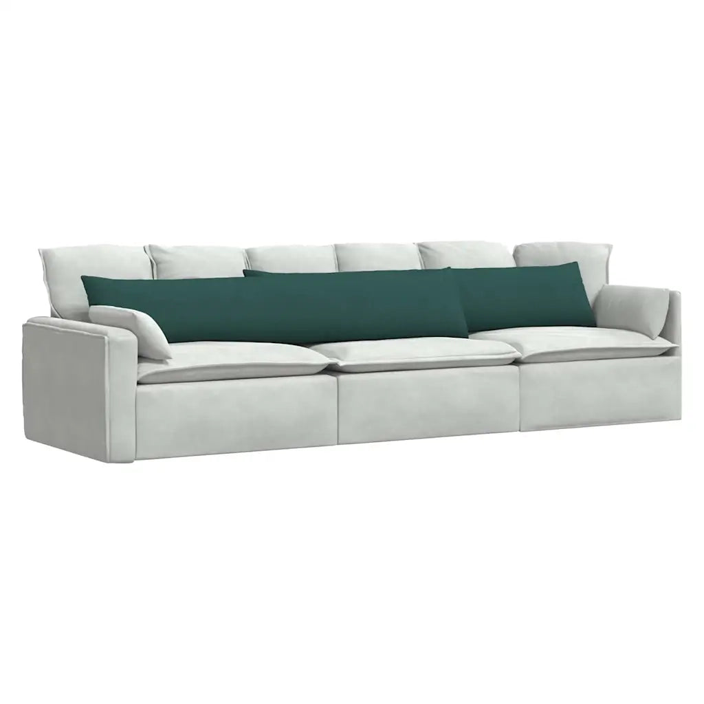 Cuscini da Divano 2 pcs Verde Scuro 200 x 40 cm Tessuto 42013873