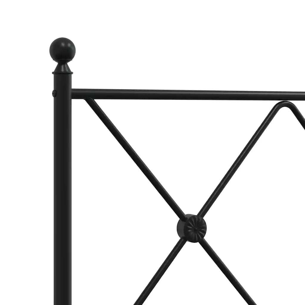 Testiera di Ricambio in Metallo Nero 75 cm 376528