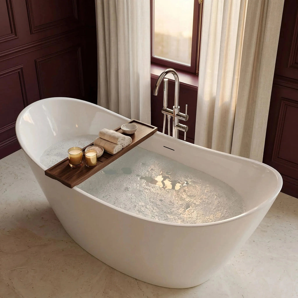 Vasca Bagno Da Terra Rea Ferrano 160 Copritappo bianco
