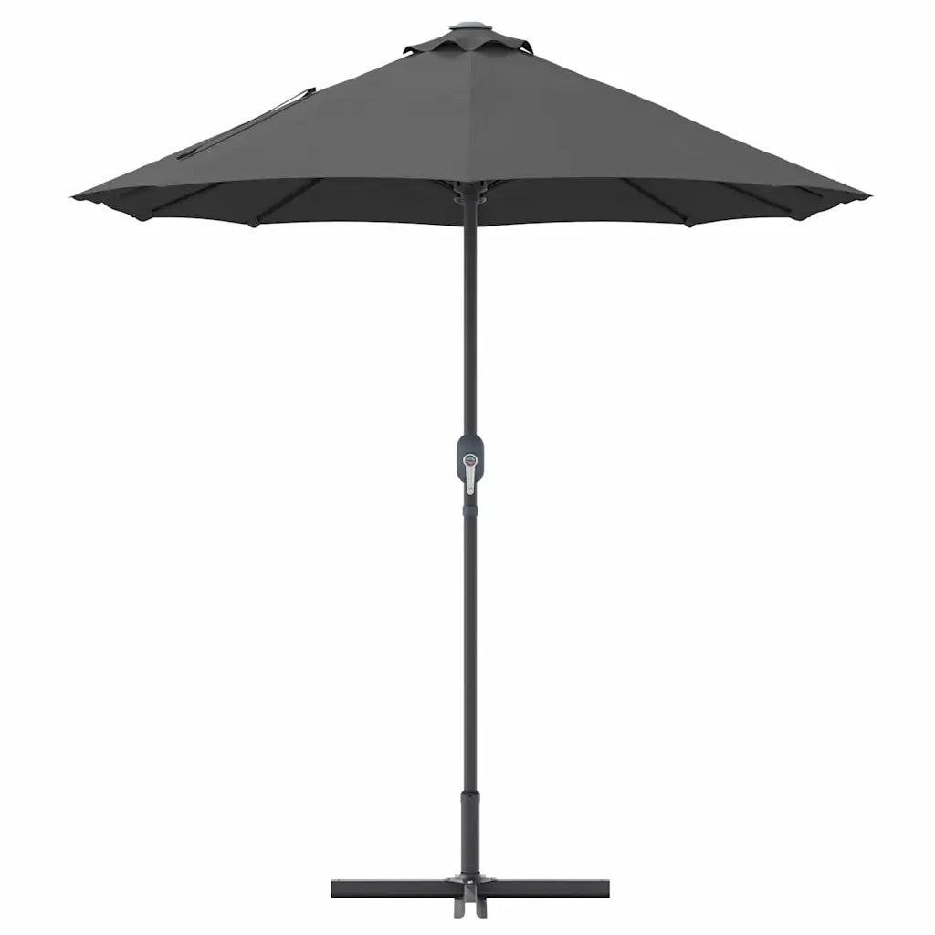 Ombrello da giardino Antracite 370 x 197 x 239 cm 42003369
