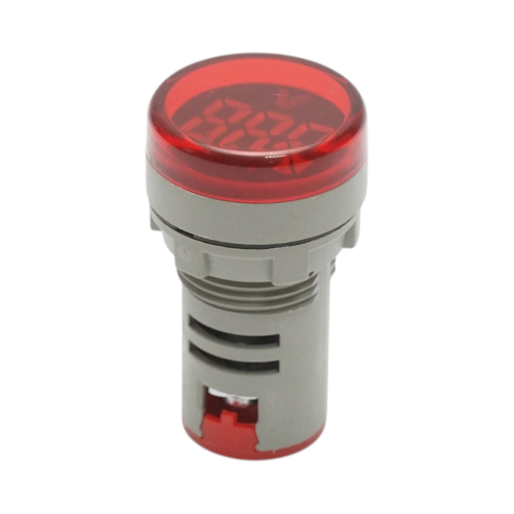 Indicatore digitale amperometro a LED rosso 50-500V AC Ø 22mm Breckner Germany