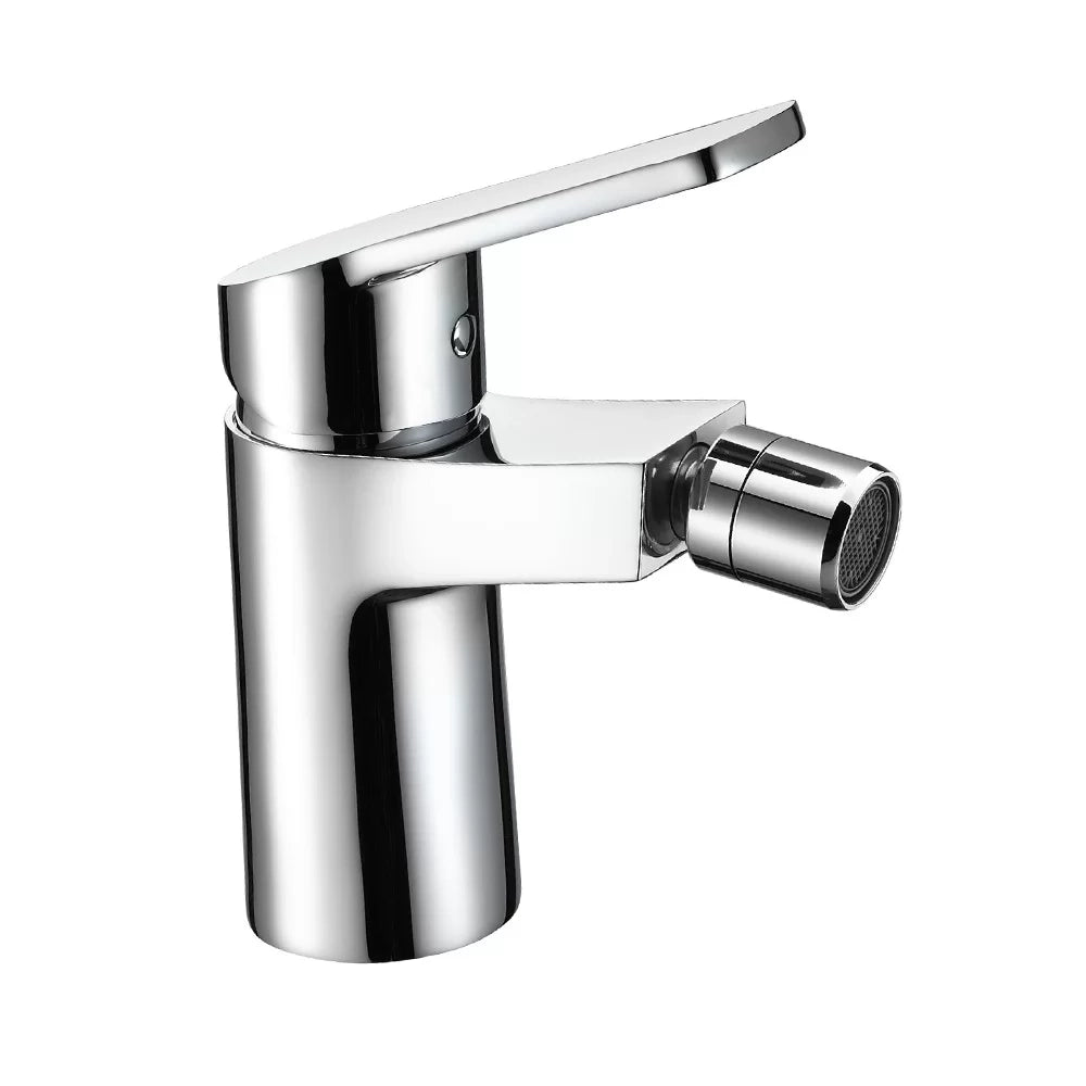 Miscelatore bidet cromato con leva in metallo - Serie Fluid