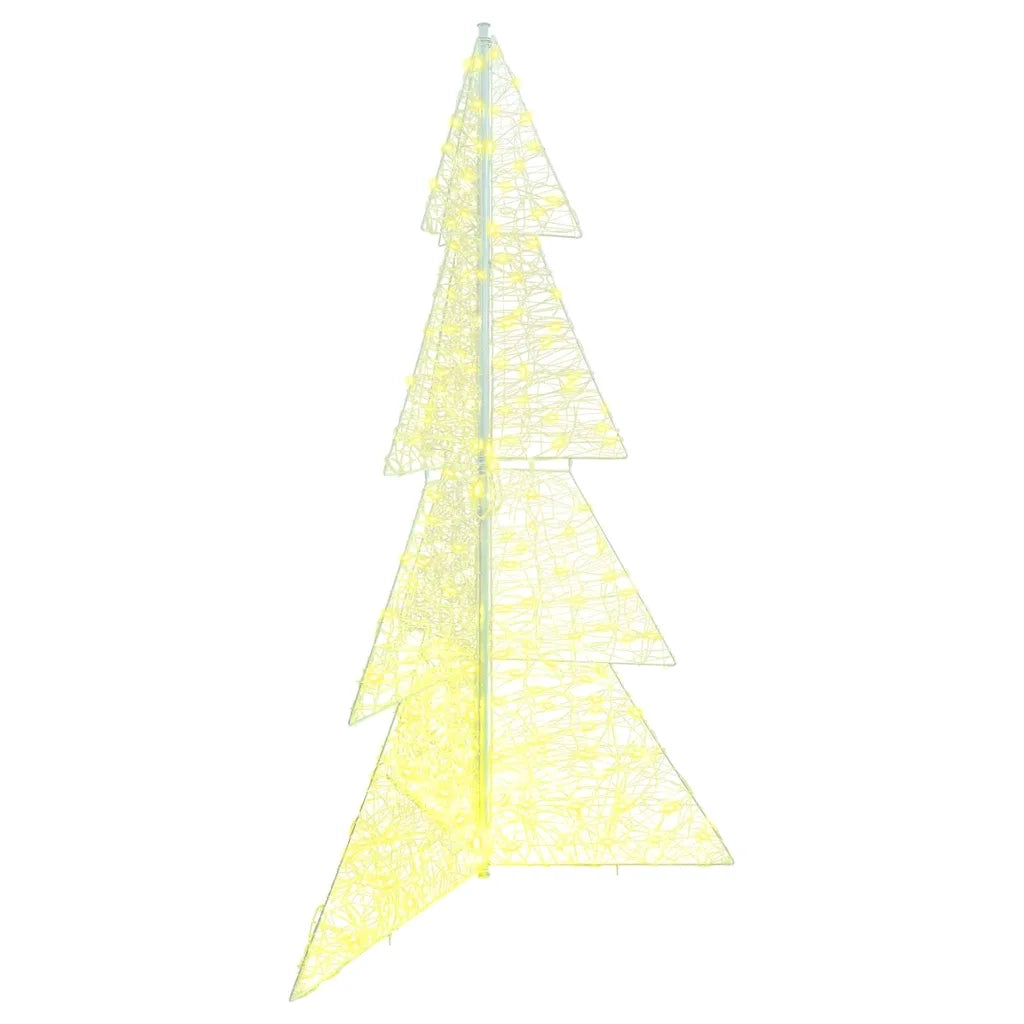 Albero di Natale | Decorazioni natalizie con 240 LED Bianco caldo 180 cm Acrilico