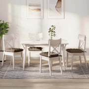 Cuscini per Seduta 4 pcs Marrone 40 x 40 x 6 cm Tessuto 42015150