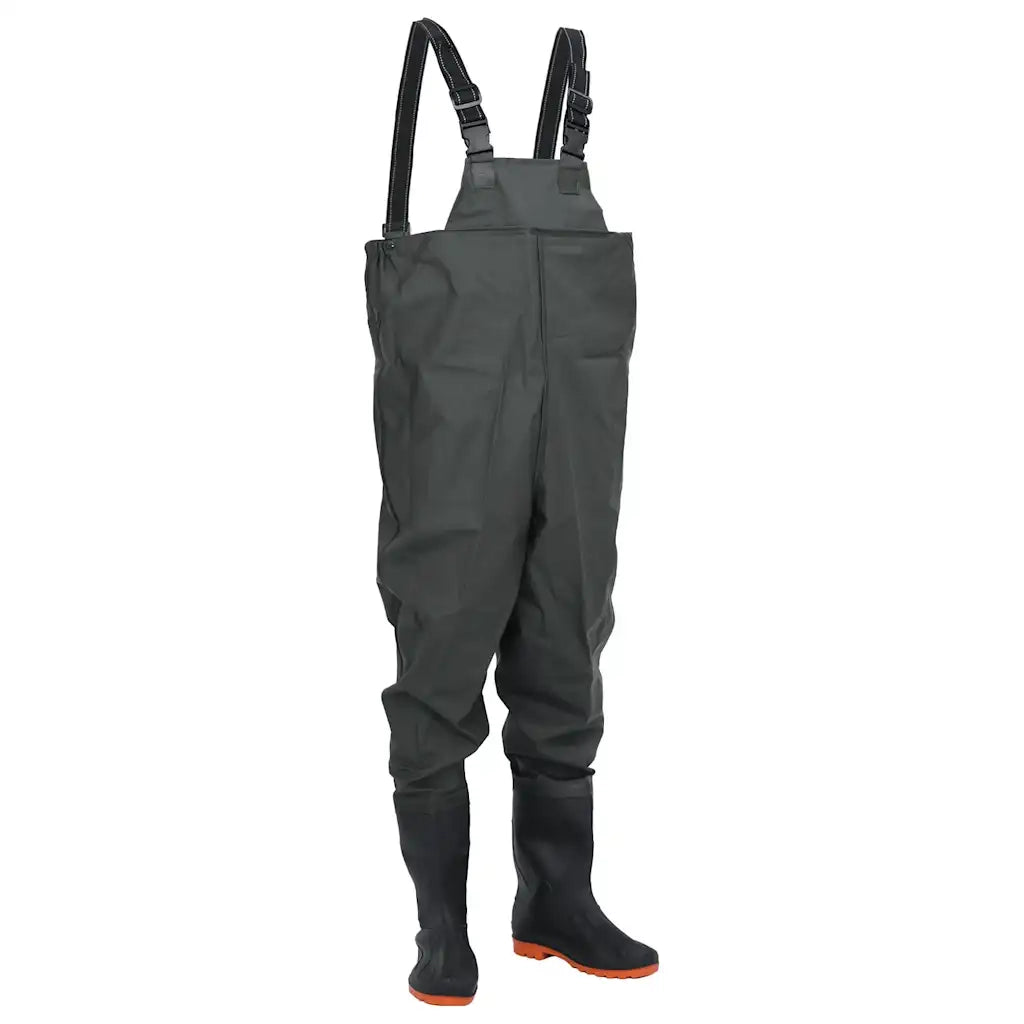 Wader da Pesca con Pettorina e Stivali Verde Scuro Taglia 44 4016978
