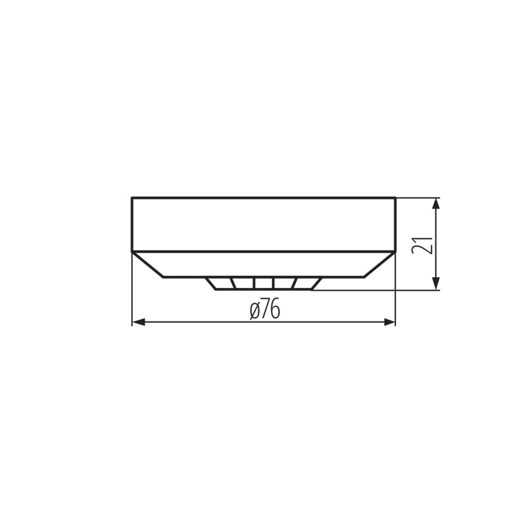 Sensore movimento PIR soffitto Kanlux ZONA MINI nero