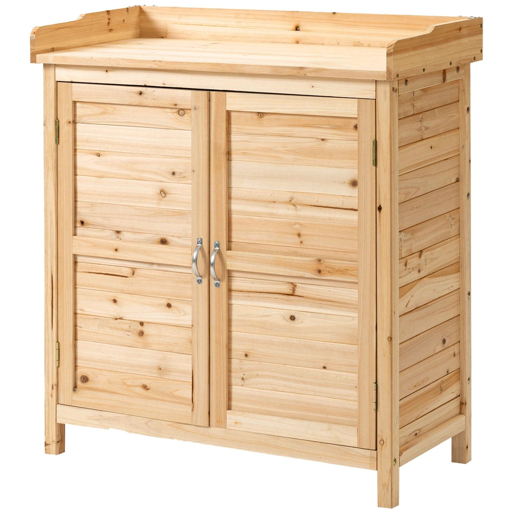 Armadio da Giardino ¨C Xylo ¨C Legno Massello Abete 83x40x92cm Naturale