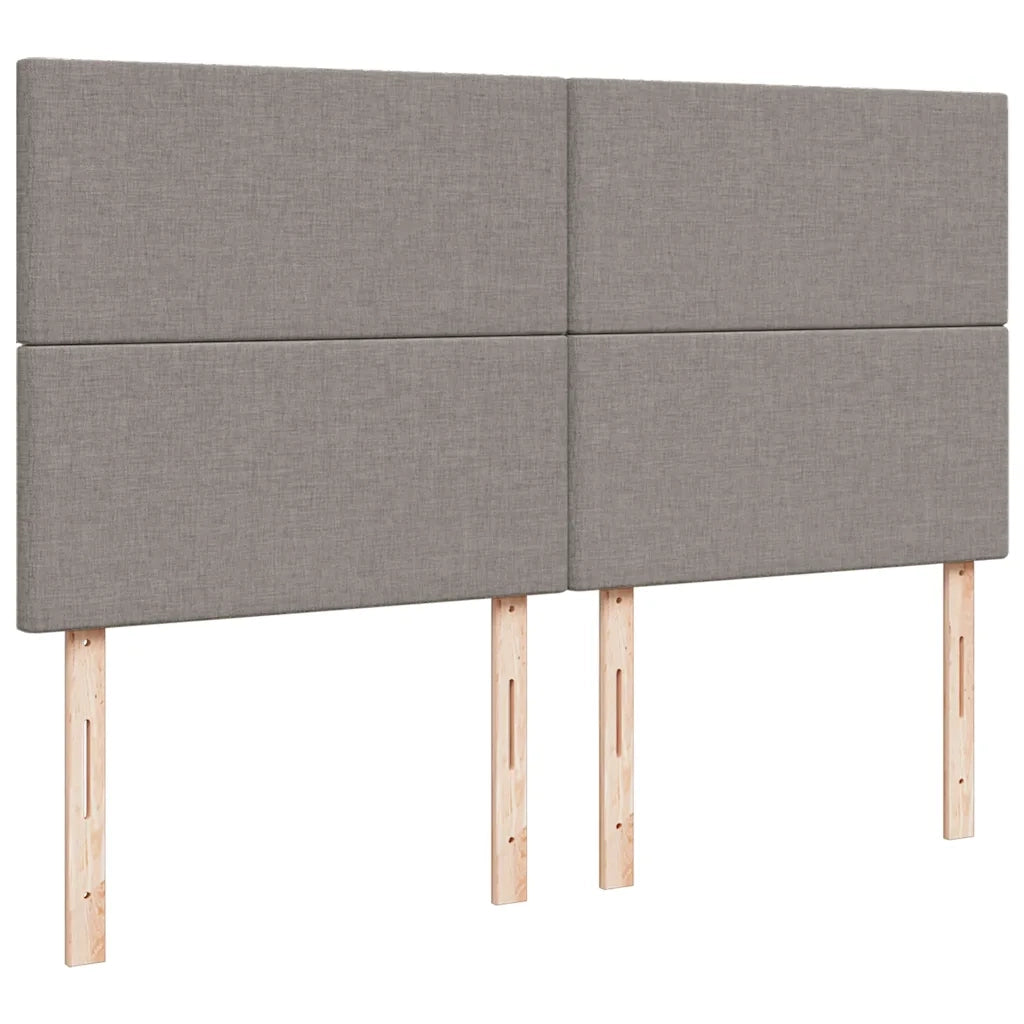 Giroletto a Molle con Materasso Tortora 180x200 cm in Tessuto