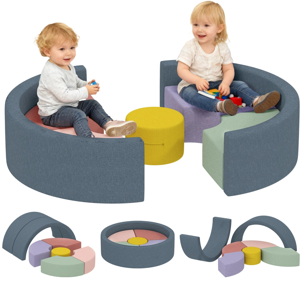Set 7 Blocchi Morbidi ¨C Xylo ¨C Schiuma Lavabile Forme Varie Colorato