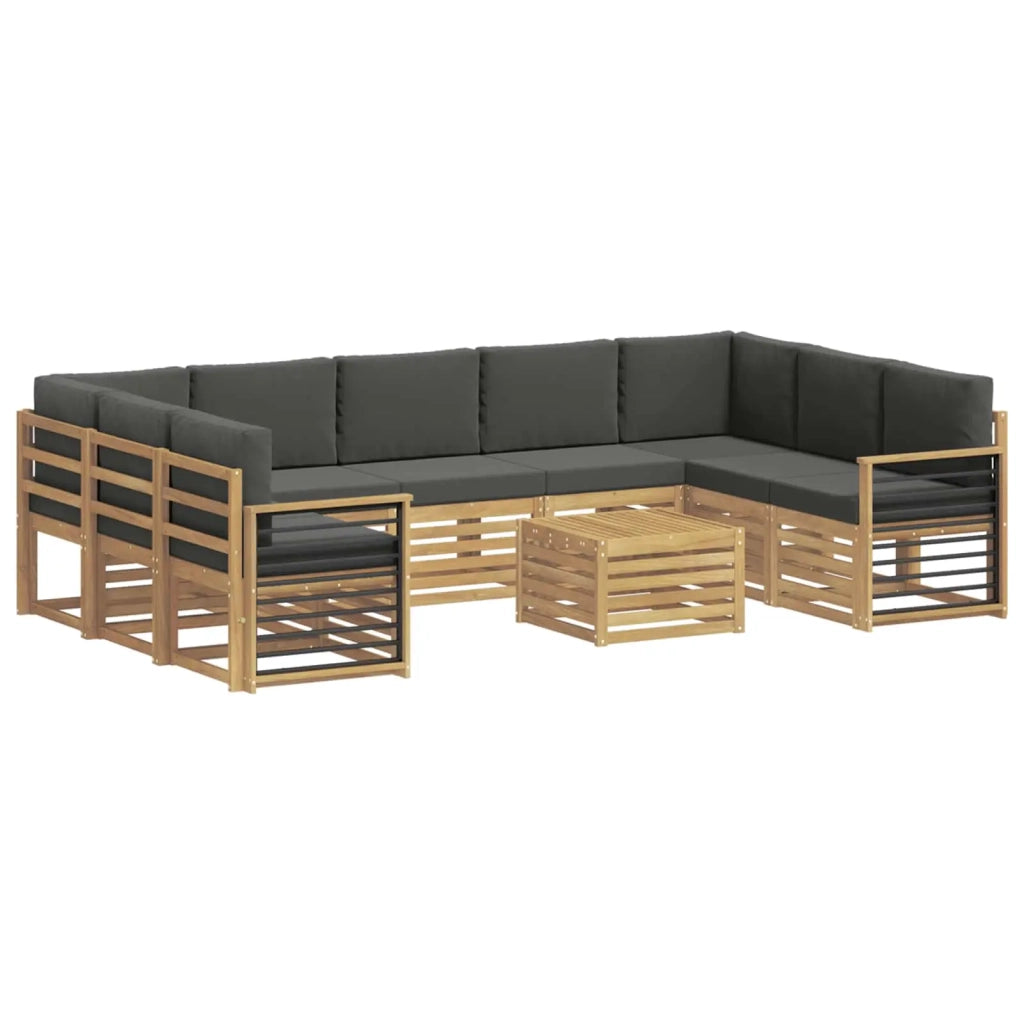 Set di divani da esterno 8 pcs Bianco e Antracite 3392557