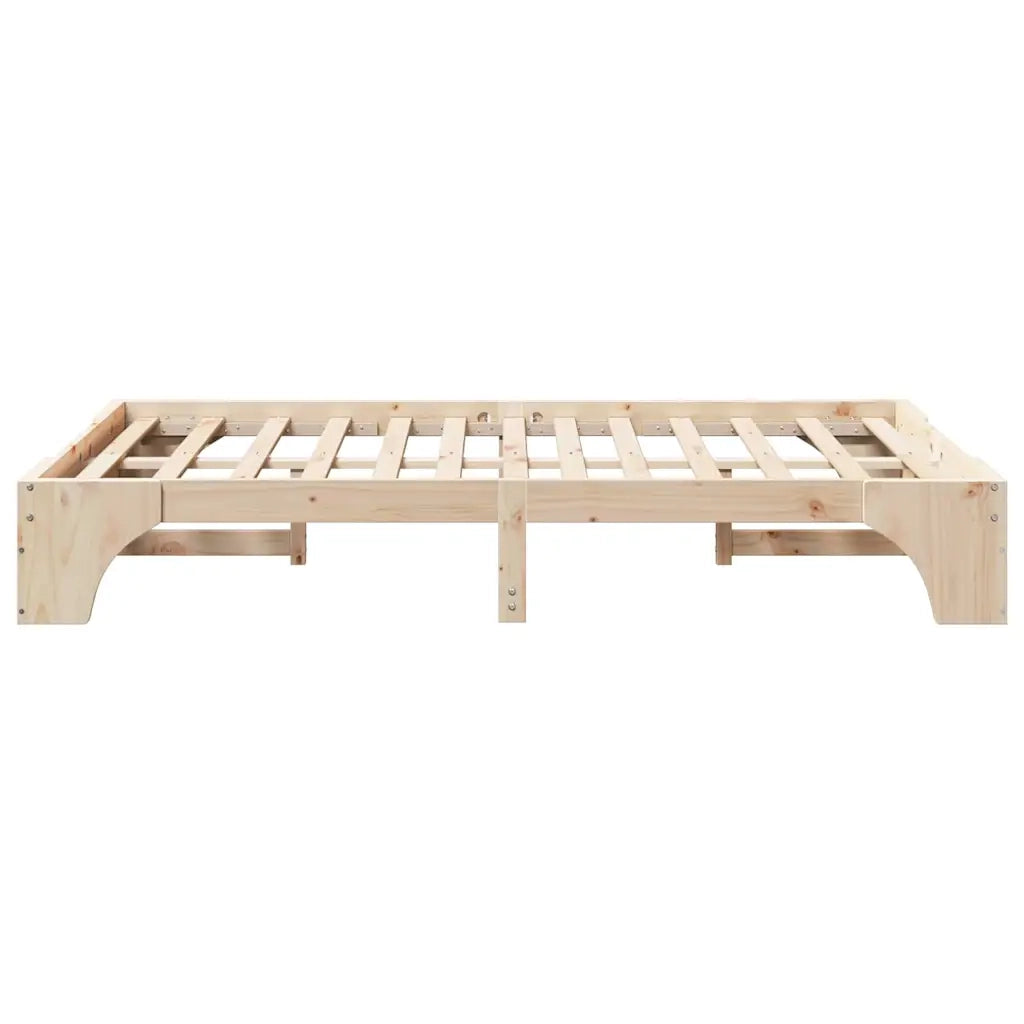 Letto matrimoniale | Letto per adulti | Struttura del letto Naturale 140 x 190 cm Pino massello