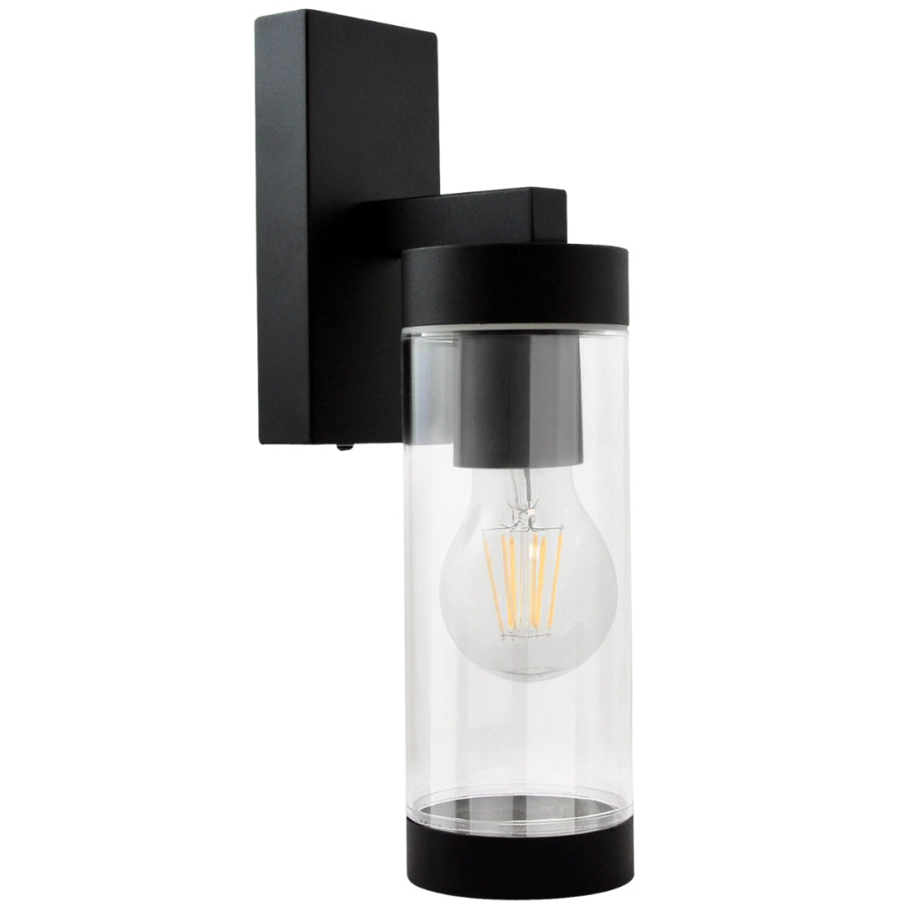 Applique esterna SPECTRA E27 nero opaco Polux 312334