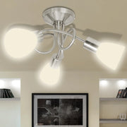 Lampada da Soffitto con Diffusori in Vetro per 3 lampadine E14 240983