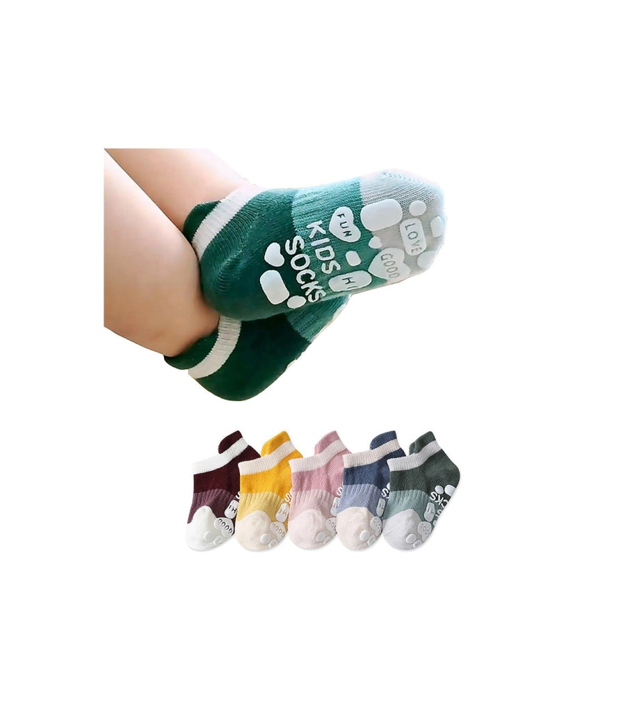 Calzini Caviglia Antiscivolo per Neonati | Colori Divertenti | 0 mesi a 5 anni