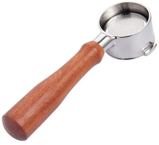 Macchina per caffè in acciaio inossidabile - Contenitore filtro senza fondo - Estrazione di caffè di alta qualità - Design duraturo - 51 mm Contenitore per il filtro - Adatto per diversi modelli - Macchina per espresso