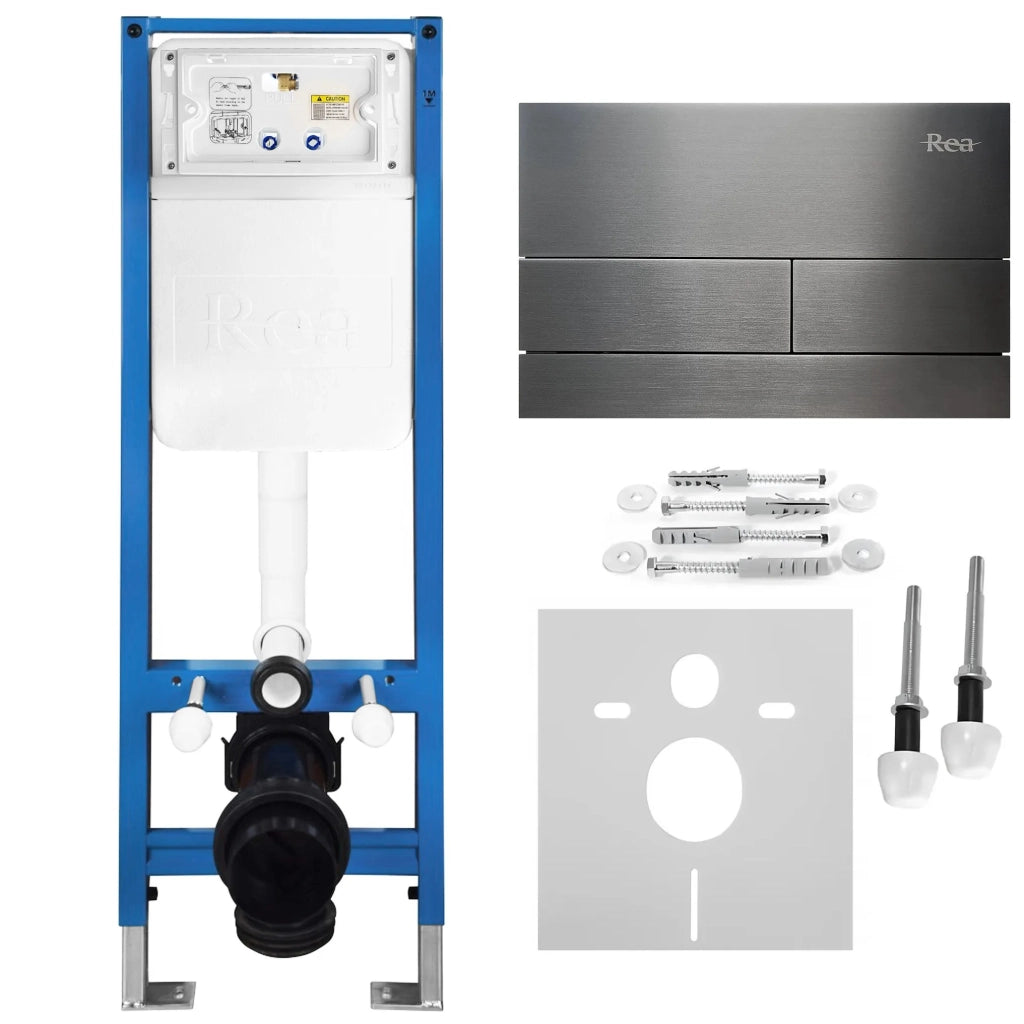 Set Telaio Da Incasso Per Wc Slim 024n Con Pulsante T Titan
