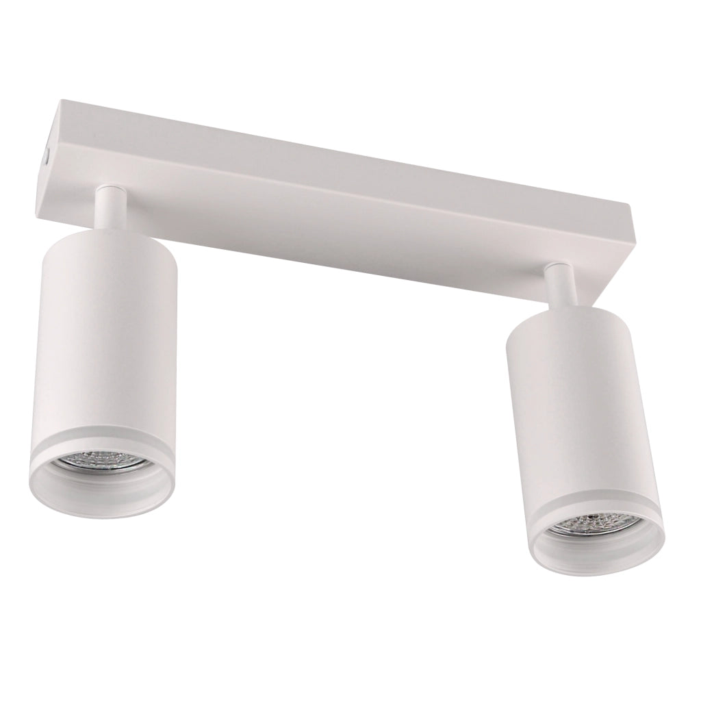 Lampada parete/soffitto 2xGU10 bianca Paris Polux 322289