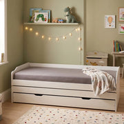 Sibari, Letto Singolo Contenitore, Bianco