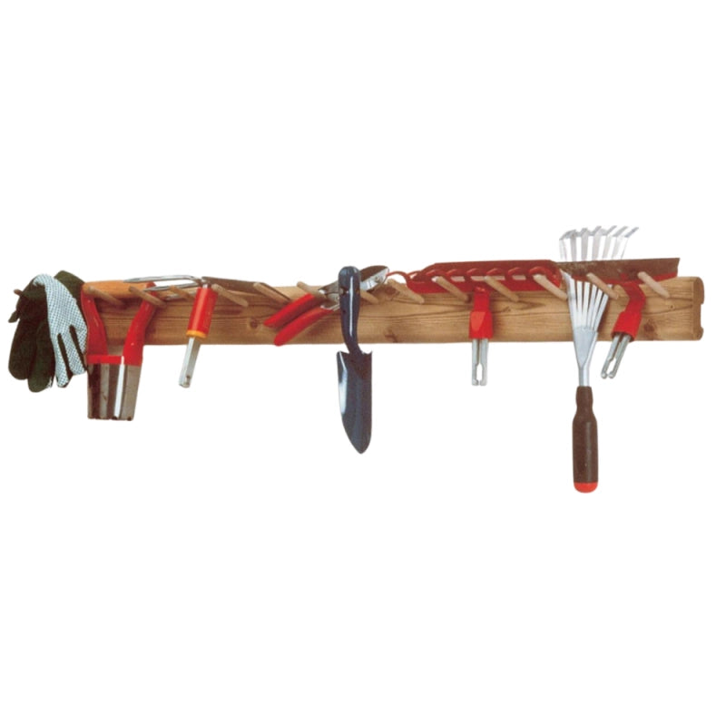 Appendi attrezzi medio in legno di conifera impregnato autoclave 96 cm - organizer attrezzi outdoor garage giardino