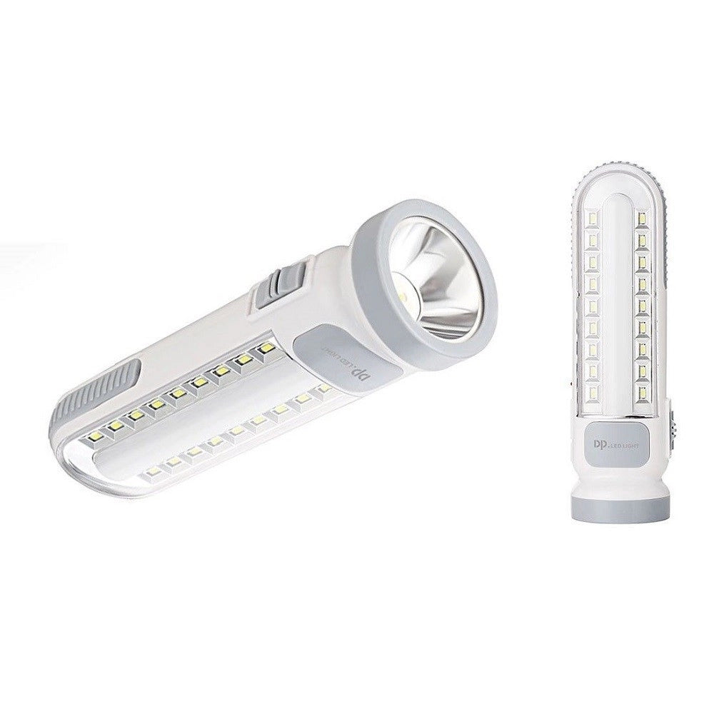 Trade Shop - Lampada Portatile Ricaricabile Torcia Led Emergenza Lavoro Garage Dp-7102 -