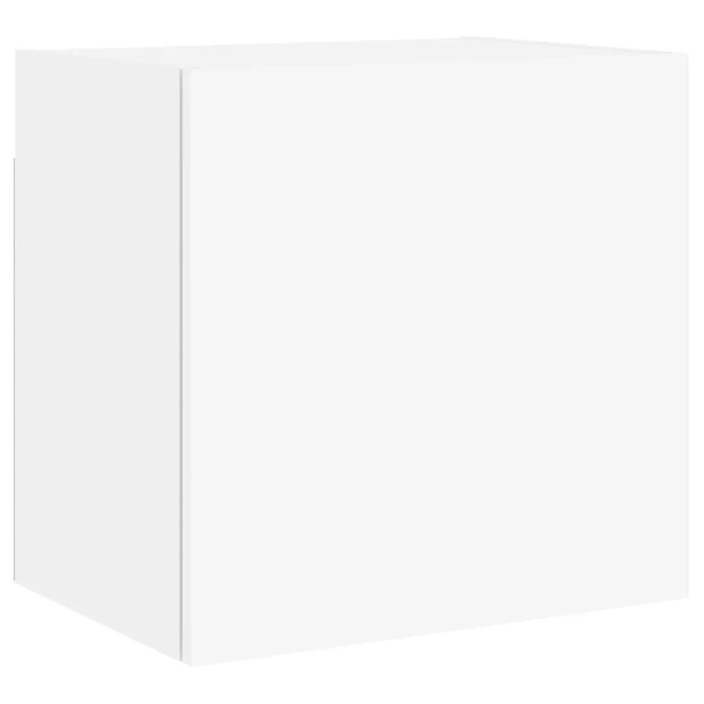Mobile TV a Parete | Armadietto TV | Mobile Porta TV Bianco 40,5x30x40 cm in Legno Multistrato