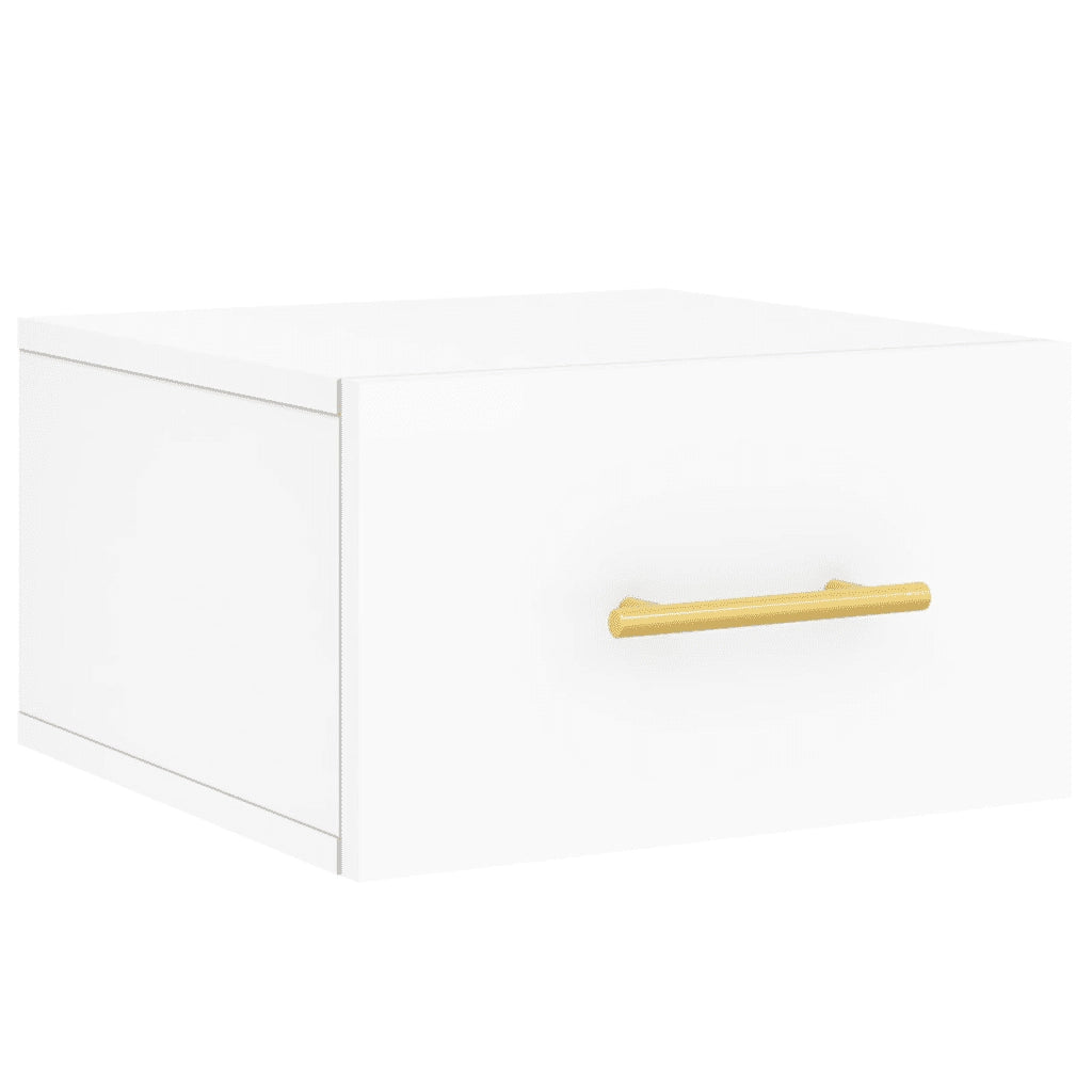 Comodini a Muro 2 pz Bianchi 35x35x20 cm 829789
