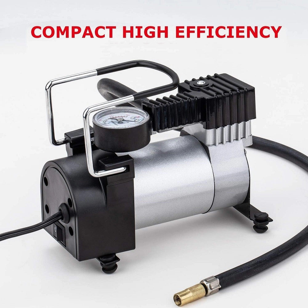 Trade Shop - Compressore Portatile Pompa 12v Dc 14 A 150 Psi Per Pneumatici Auto Furgoni 4x4 -