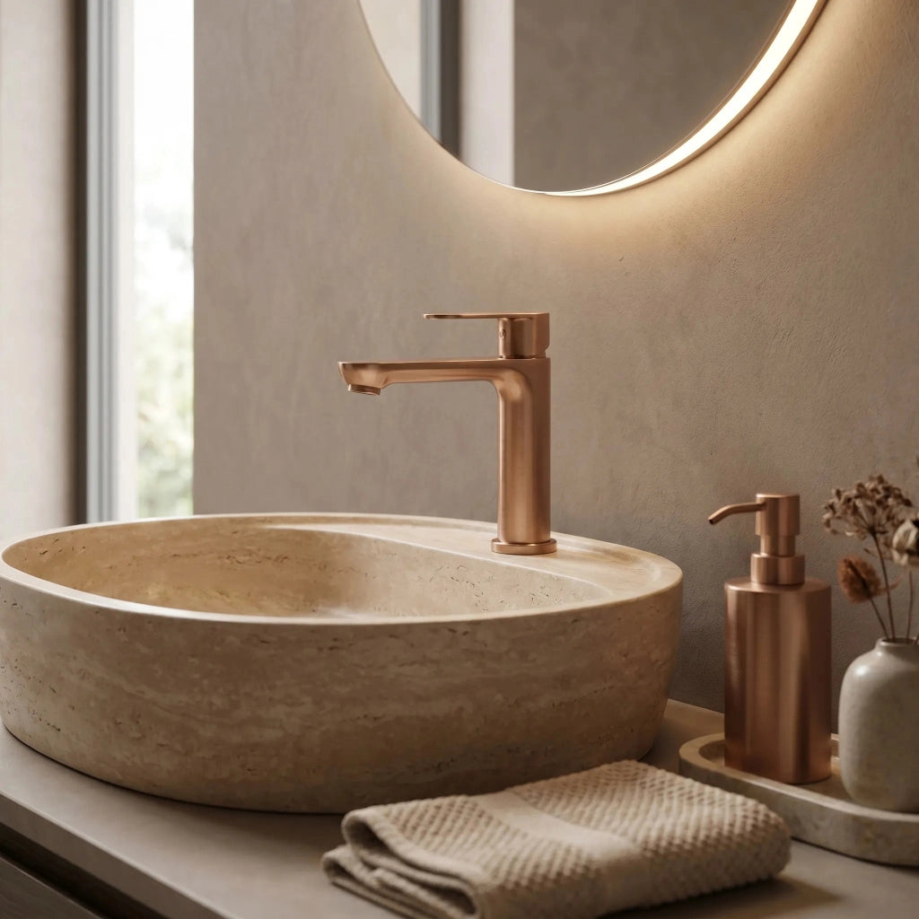 Rubinetto Da Bagno Rea Logan Brush Copper