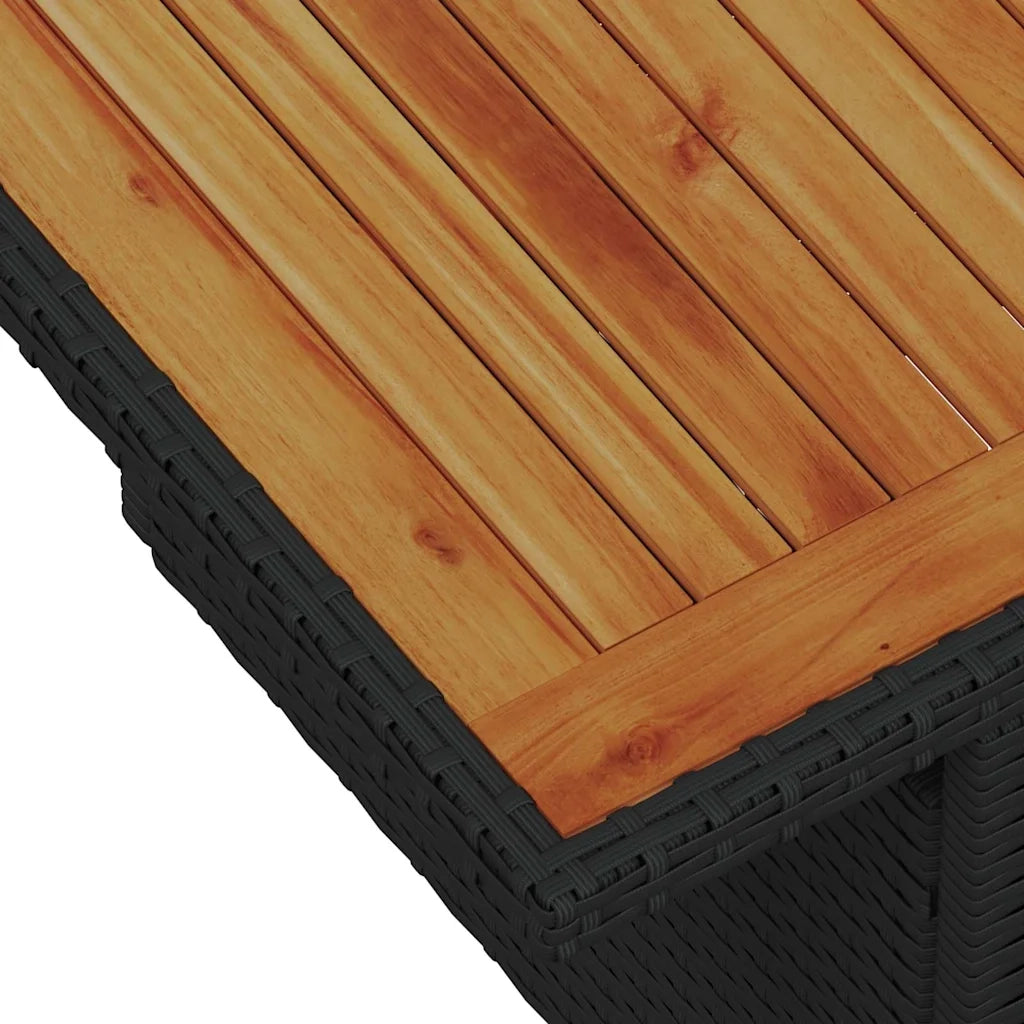 Set Divano da Giardino con archiviazione 8 pcs Nero Poly Rattan 3358028