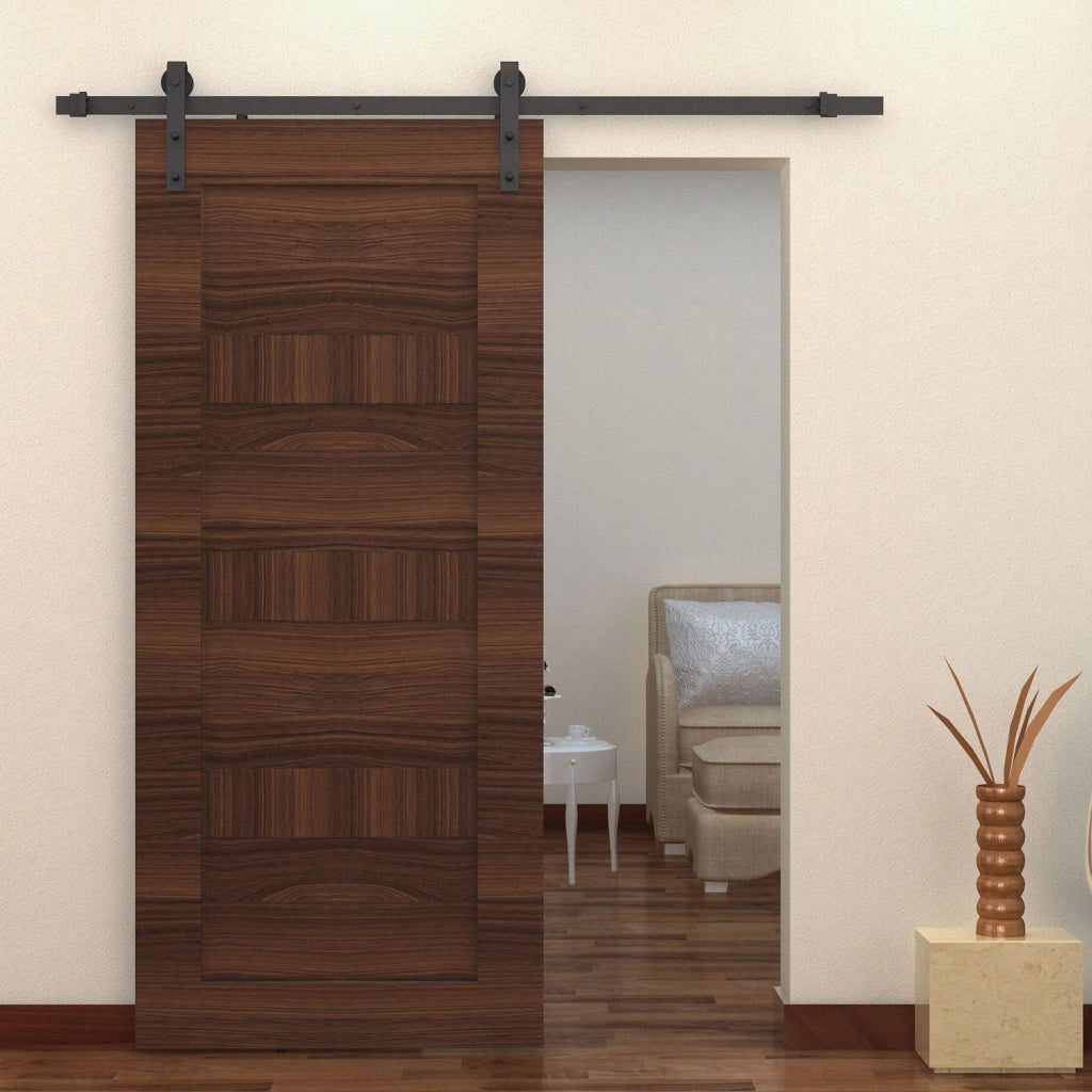 Kit Accessori Guida Scorrevole per Porte ¨C Zephmum ¨C Marrone 200 cm