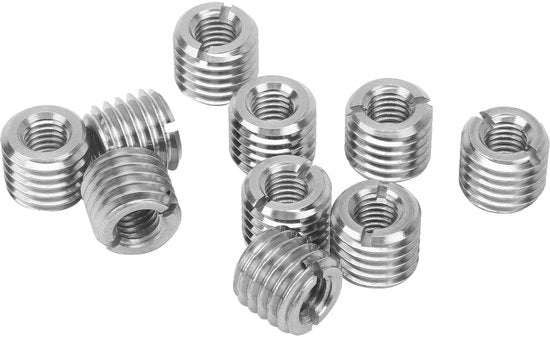 Kit di riparazione a doppio filo in acciaio inossidabile - componente interno maschio - pezzi di riparazione - 10 pezzi - duraturo - metodo di installazione con attrezzo elettrico - componente di doppio filo per riparazione