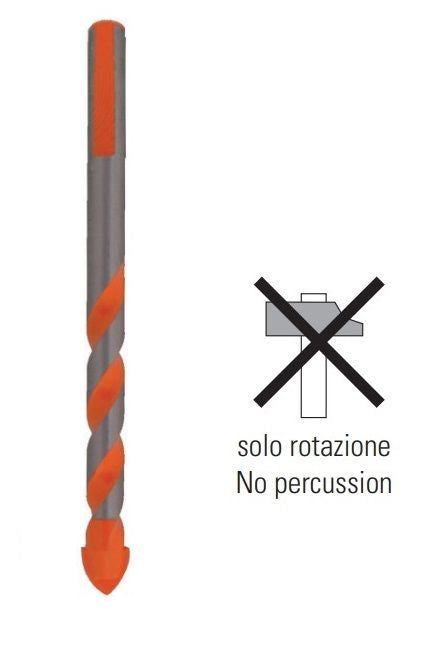 Punta specifica per ceramica - Misura: Ã¸ 12 x 124 mm