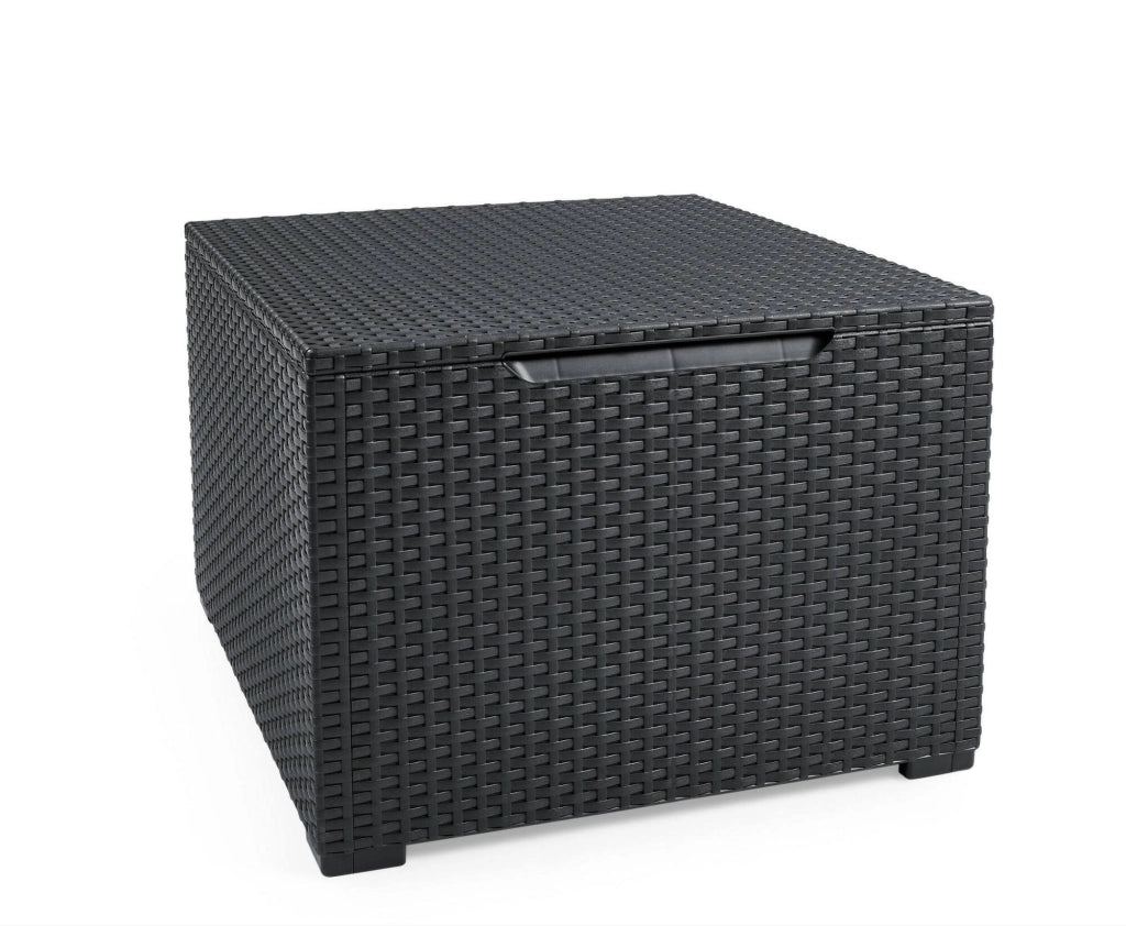 Set salotto da esterno Orillia, Salottino outdoor, Set da balcone o giardino, Composizione soggiorno per esterni, 113x65 h74 cm, Antracite