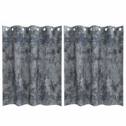 Tende in Velluto 2 pz Grigio Argento 140 x 140 cm Velluto