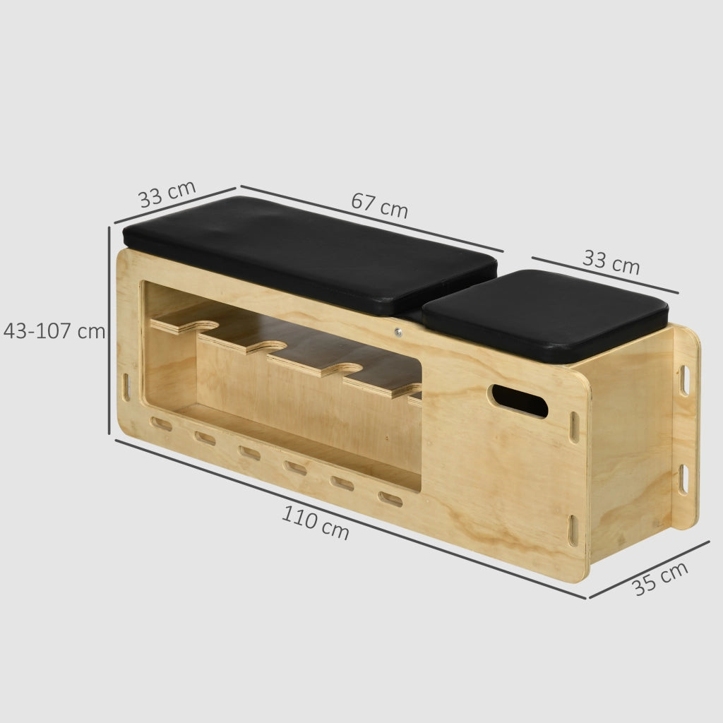 Poltrona con schienale regolabile e vano contenitore ¨C Minimal ¨C Legno