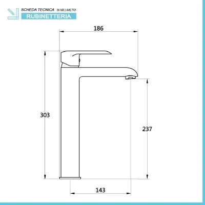 Set miscelatori lavabo e bidet cromati serie Dalila