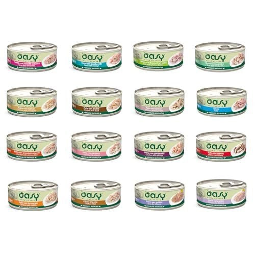 Oasy Gatto Specialità Naturale, scatolette da 70 grammi | OFFERTA 24 LATTINE ... flavor: TONNO CAROTE, size: 70g