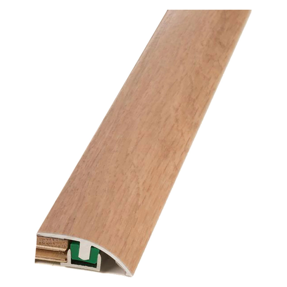 PROFILO CURVO CON BASE PER LAMINATO E PARQUET 'UNI rivestito rovere scuro- 2 pezzi  - PROFILPAS