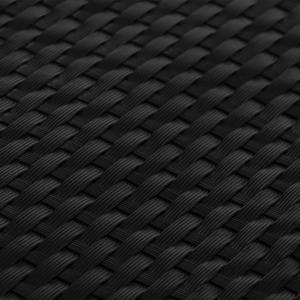 Schermo da balcone | Paravento da Balcone Nero 400x80 cm in Polyrattan
