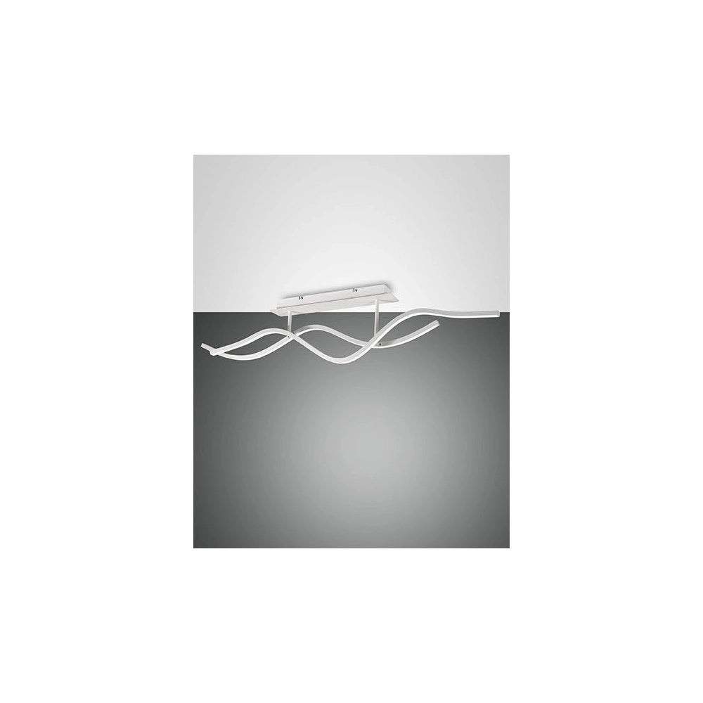 Plafoniera a sospensione a led Sinuo 36W bianco 3666-65-102 Fabas Luce