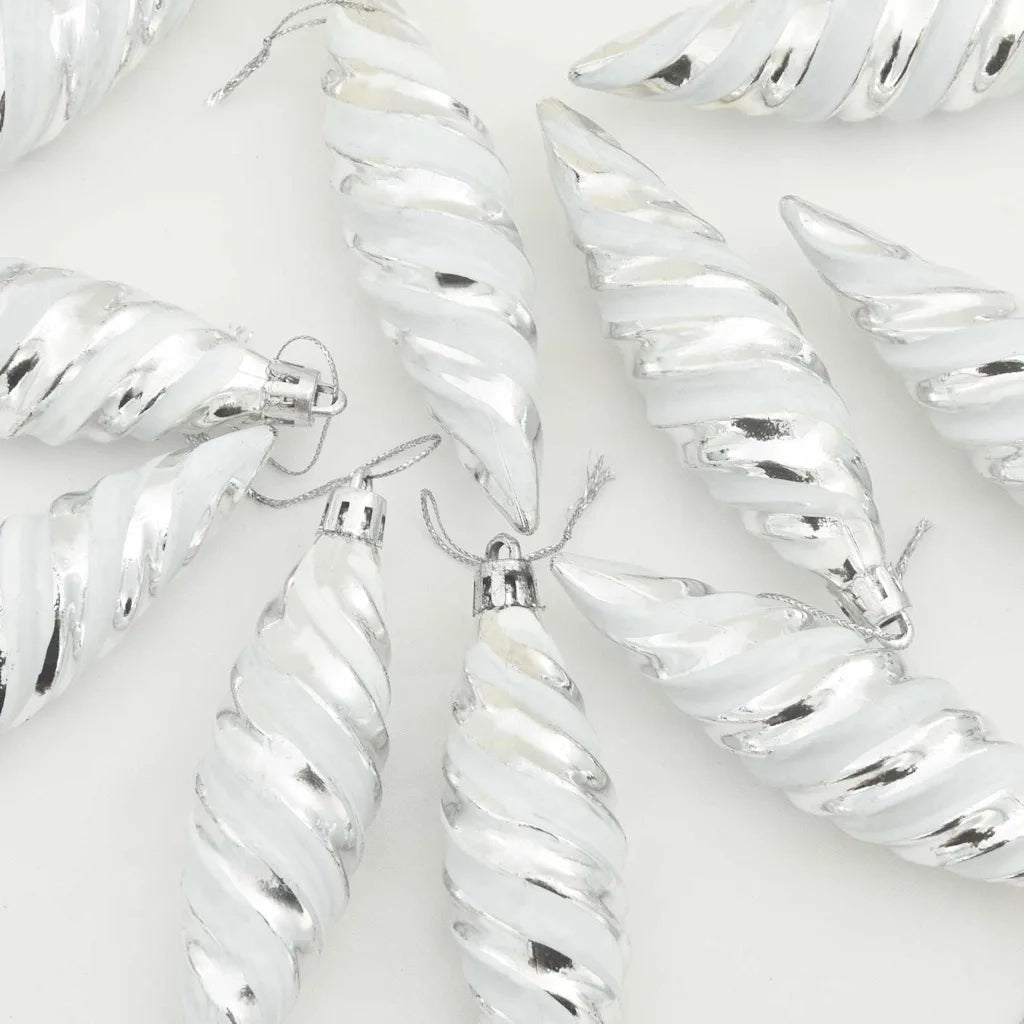 Palla a spirale di Natale 40 pcs Argento Plastica 42018897