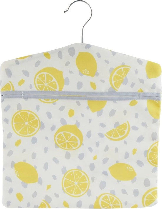 Set di contenitori per forbici da cucito con stampa di limone - Sospesi alla corda, Organizzazione Peg, Facile hanger per la conservazione, offre spazio fino a 100 contenitori per forbici da cucito