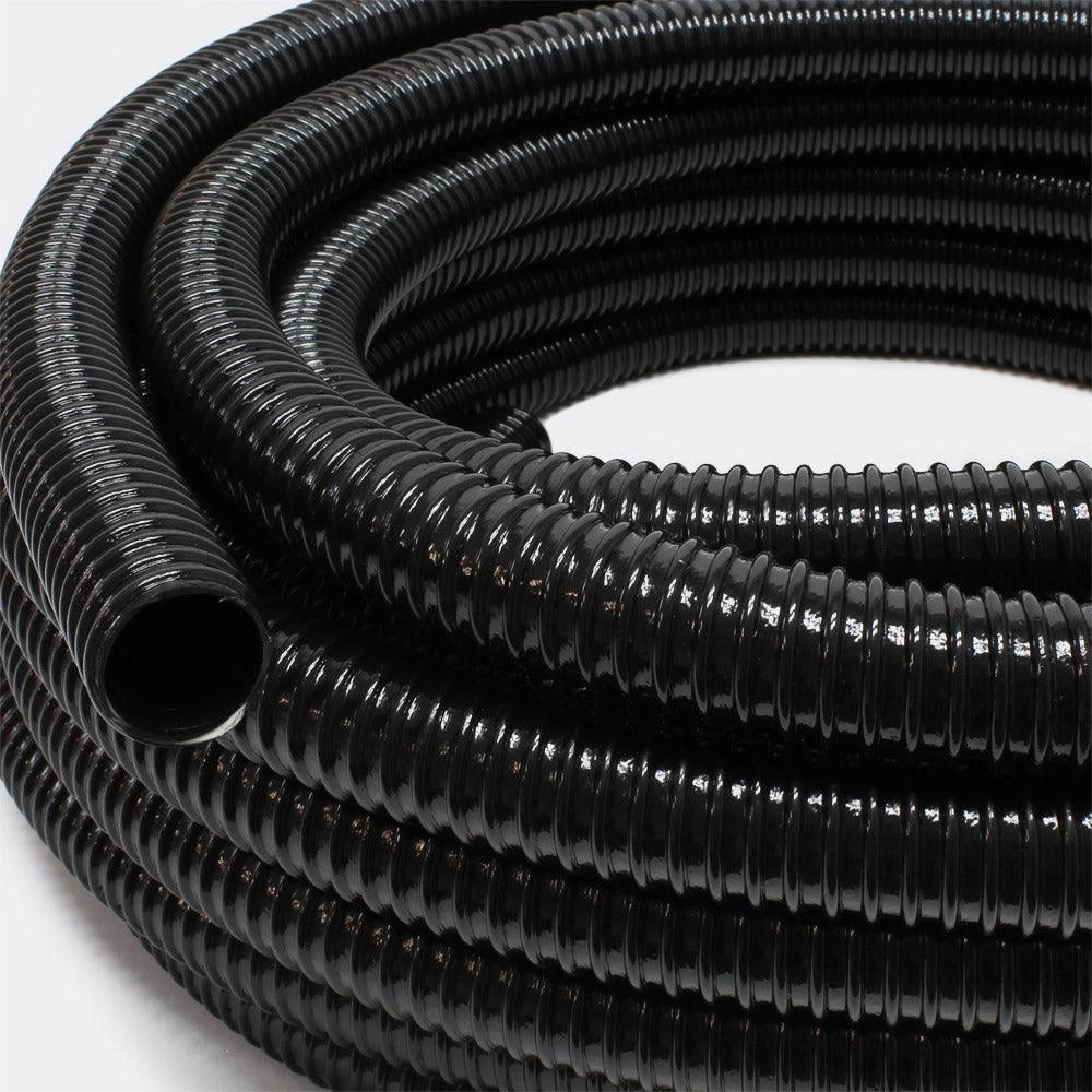 Tubo flessibile a spirale da 25 m per laghetto 38 mm (1 1/2") - Nero Giardino fai da te 4216364