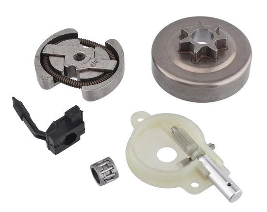 Clutch Drum 325" 7T - Pompa di Olio - Albero a Cuscinetti - Cuscinetto - Collegamento - Ricambio - Compatibile con Husqvarna 36/41/136/137/141/142 - Componenti per Accoppiamento Catenaria