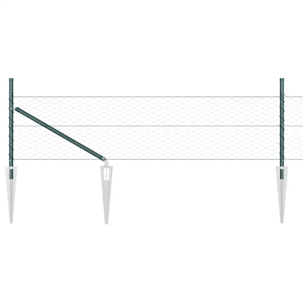 Palo della recinzione Verde 50 x 0,5 m (rete 36 mm)