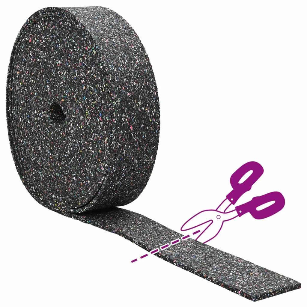Rotolo di Granulato in Gomma Nero 2000 x 12 x 0,8 cm Gomma 42027304