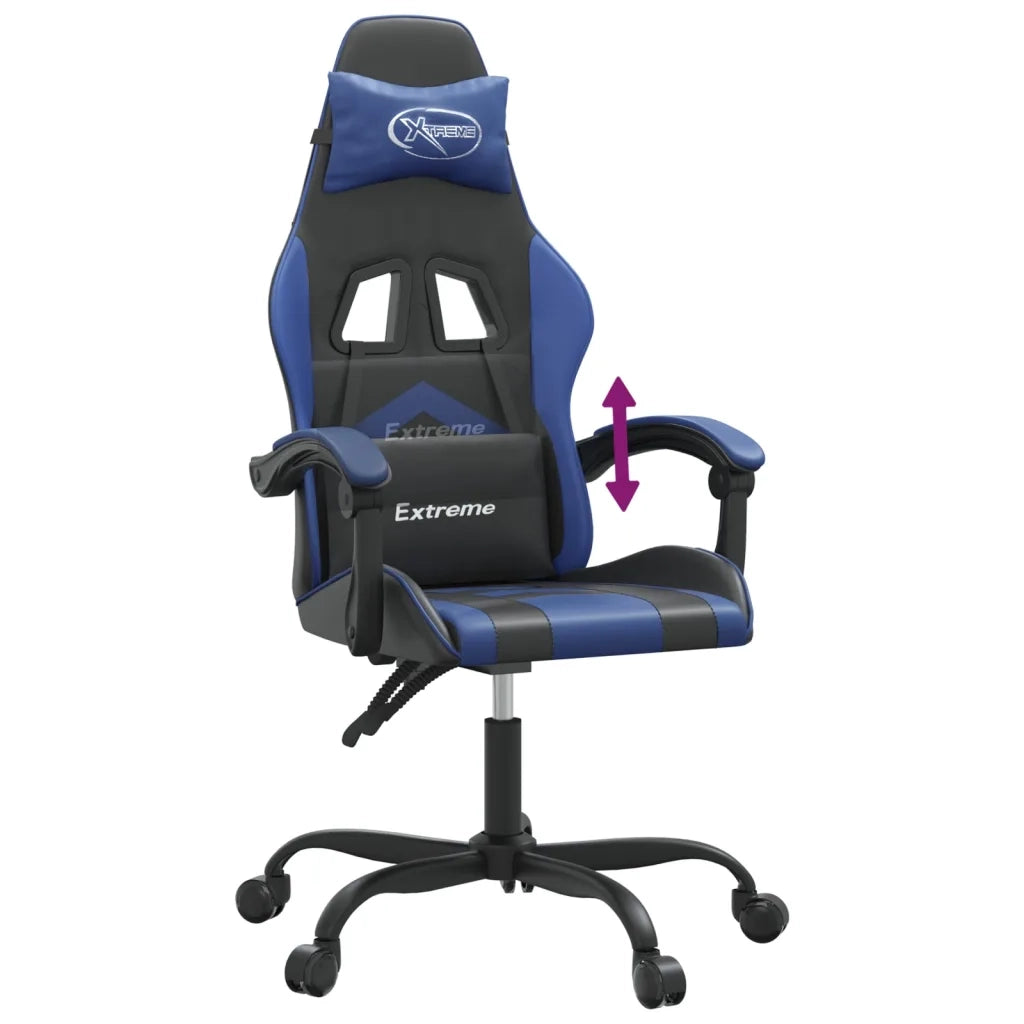 Sedia da Gaming Nera e Blu in Similpelle 3143890