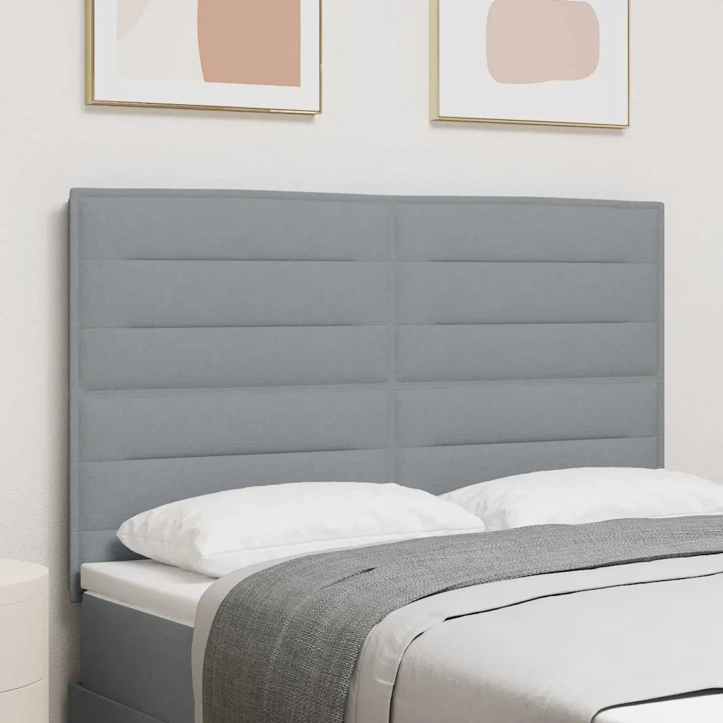 Testiera | Testata Grigio chiaro 144 cm Tessuto