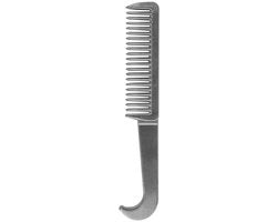 Strumento di cura per animali - Materiale: lega di alluminio - Lunghezza: 16,3 cm - Rasoio per veekam - Rimuove nodi di criniera - Adatto a tutte le razze