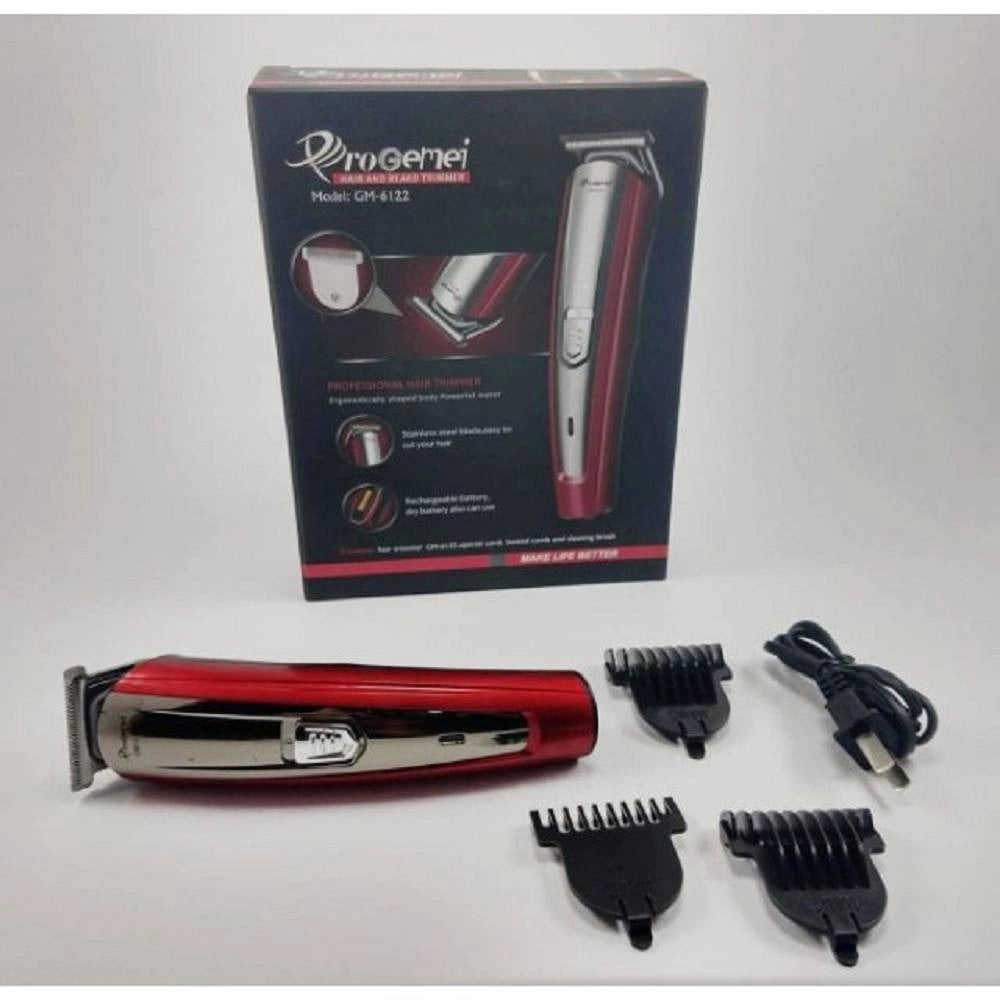Trade Shop - Tagliacapelli A Batteria Rasoio Professionale Ricaricabile Capelli Barba Gm-6122 -